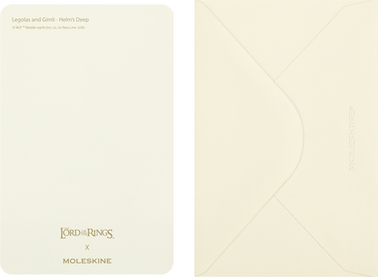 Moleskine Lord of the Rings greeting cards – message side and ivory envelopes