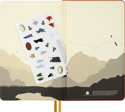 Moleskine The Lord of the Rings notebook – map insert and stickers