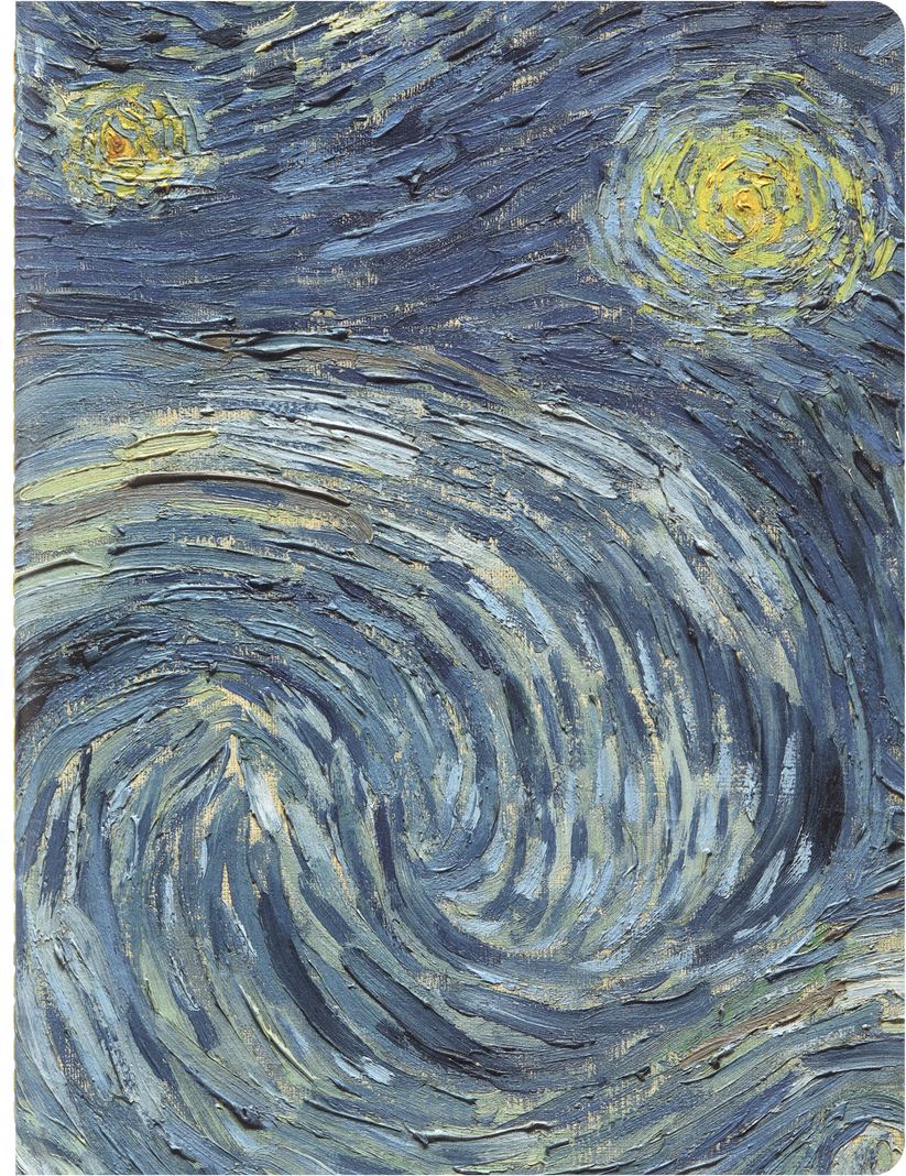 Moleskine MoMA Van Gogh XL Ruled Cahier Journal – The Starry Night ...