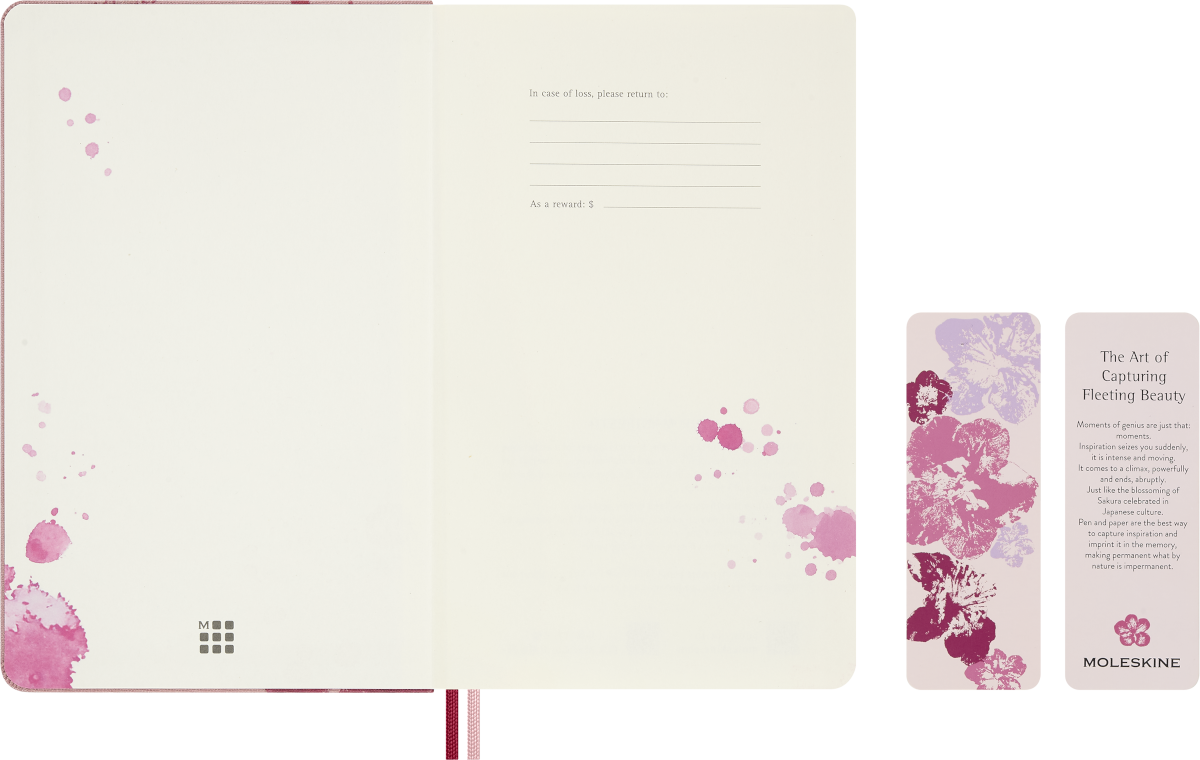 Moleskine Sakura weekly diary – back cover