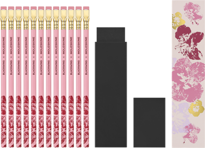 Moleskine x Blackwing Sakura pencils – cherry blossom design detail