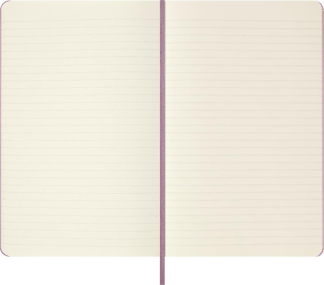 Moleskine Majestic Pink notebook – matching bookmark with QR code
