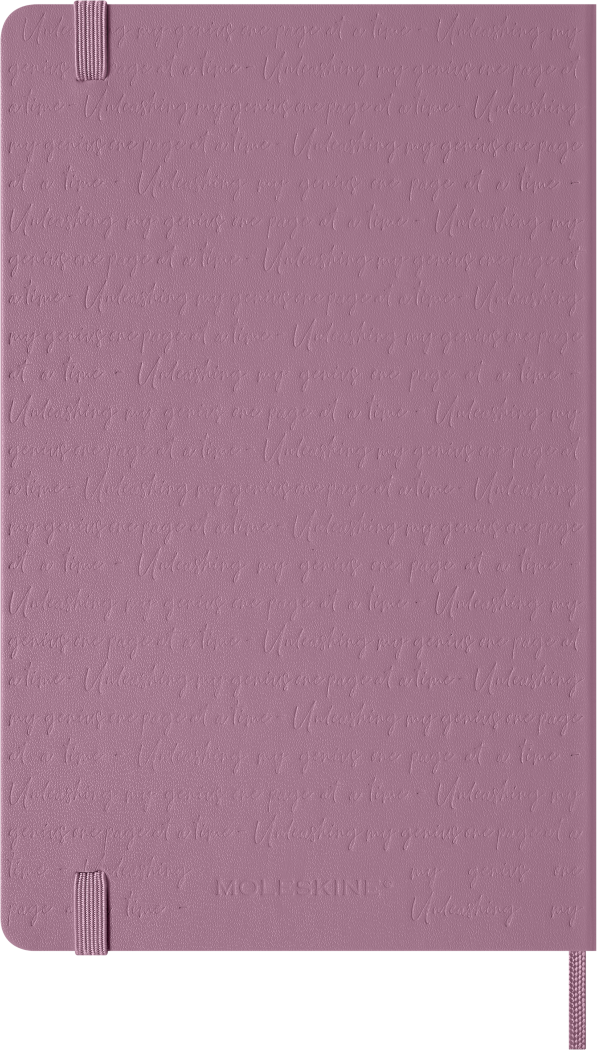 Moleskine Majestic Pink notebook – expandable back pocket