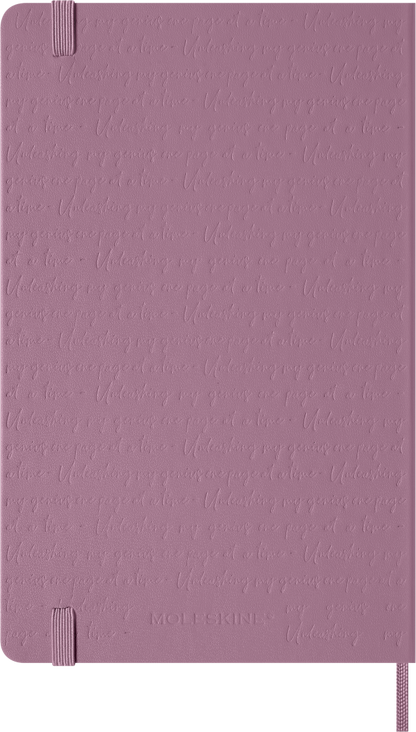 Moleskine Majestic Pink notebook – expandable back pocket