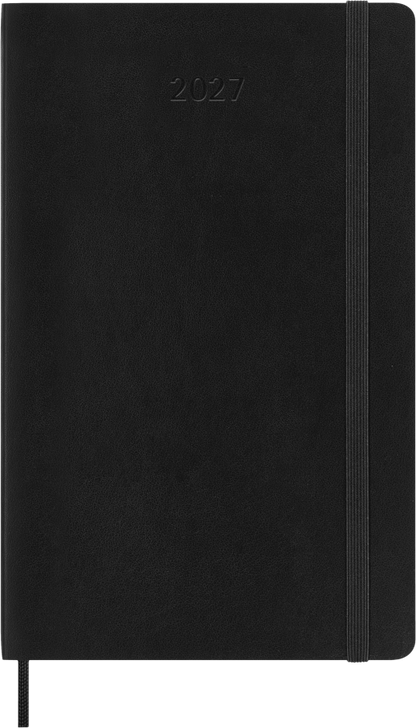 Moleskine 2027 Daily Diary – 12 Months, Large, Soft Cover, Black – front cover