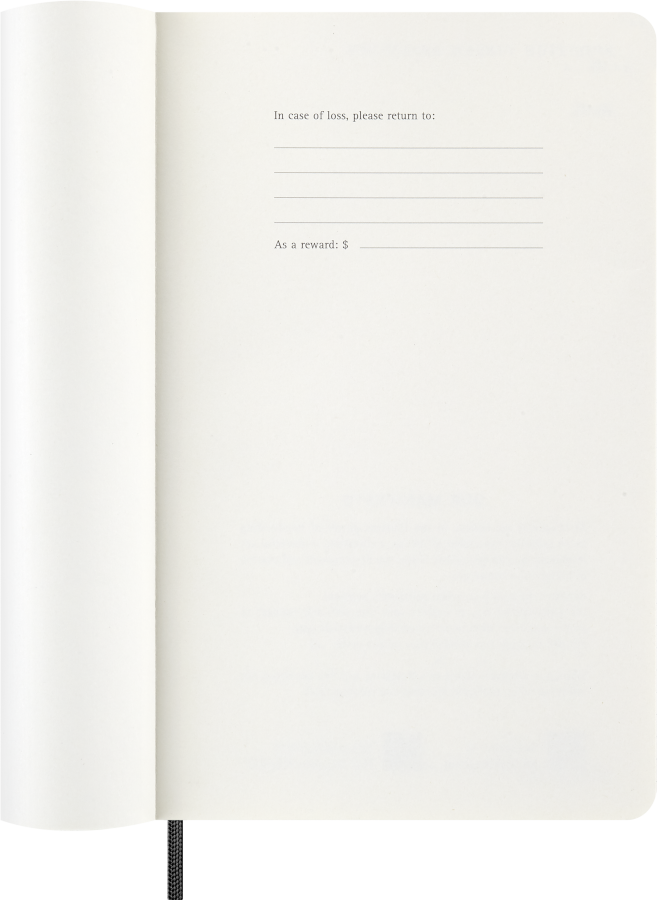 Moleskine 2027 Daily Diary – 12 Months, Large, Soft Cover, Black – view 2