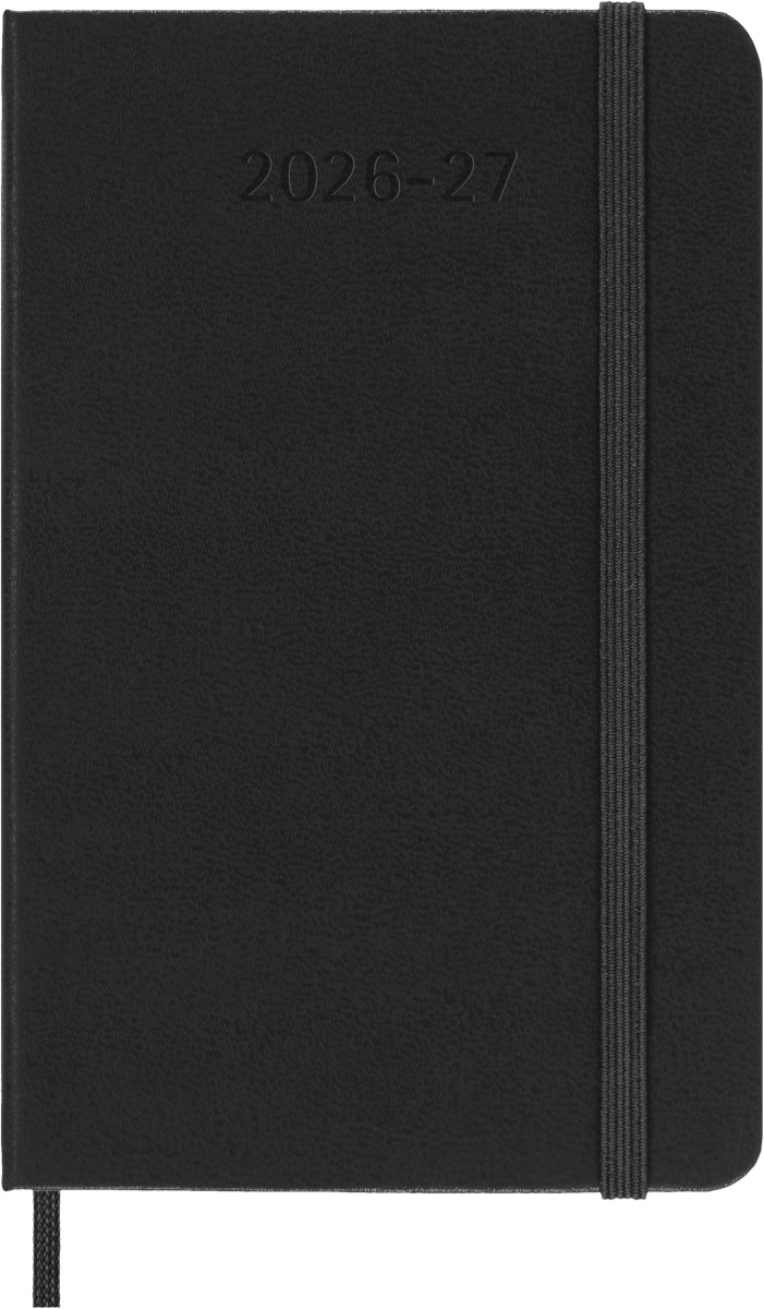 Moleskine 2026–27 Weekly Diary – 18 Months, Pocket, Hard Cover, Black – front cover