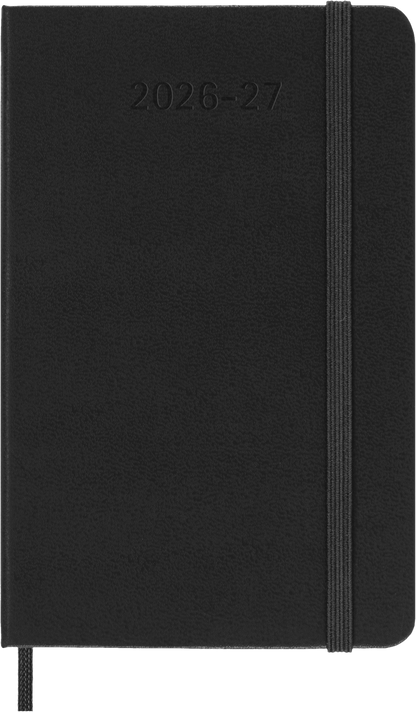 Moleskine 2026–27 Weekly Diary – 18 Months, Pocket, Hard Cover, Black – front cover