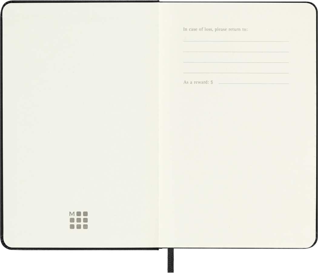 Moleskine 2026–27 Weekly Diary – 18 Months, Pocket, Hard Cover, Black – view 2