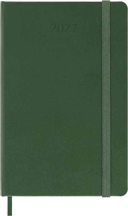 Moleskine 2027 Daily Diary, Pocket, hard cover in Myrtle Green – front cover