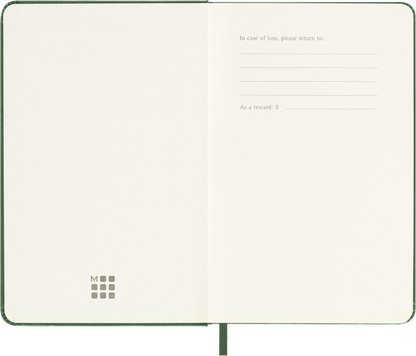 Moleskine 2027 Daily Diary Pocket Myrtle Green – back cover