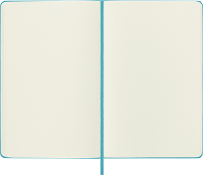 Moleskine Classic Large plain hard cover notebook in Reef Blue – plain pages