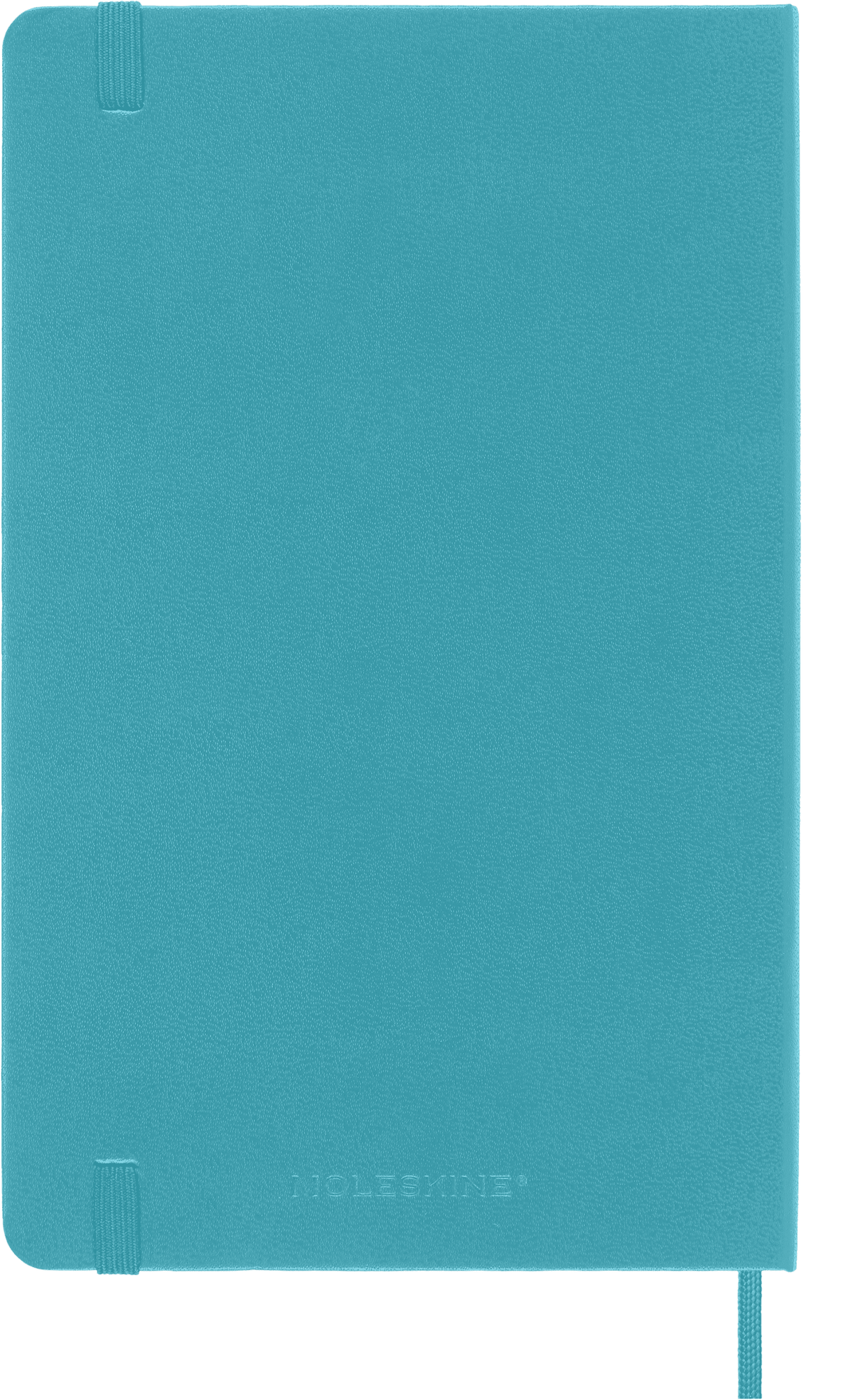 Moleskine Classic Large plain hard cover notebook in Reef Blue – detail