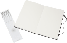 Open Moleskine large watercolour notebook showing cold-pressed watercolour paper
