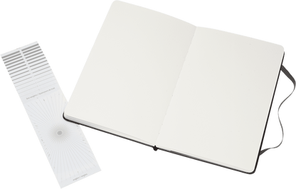 Open Moleskine large watercolour notebook showing cold-pressed watercolour paper