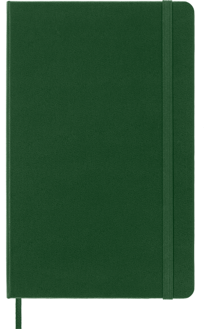 Moleskine Classic Notebook, Large, Squared, Hard Cover in Myrtle Green – front cover