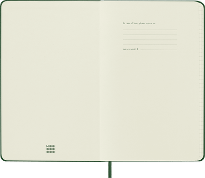 Moleskine Large Squared Hard Cover Notebook in Myrtle Green – alternative view