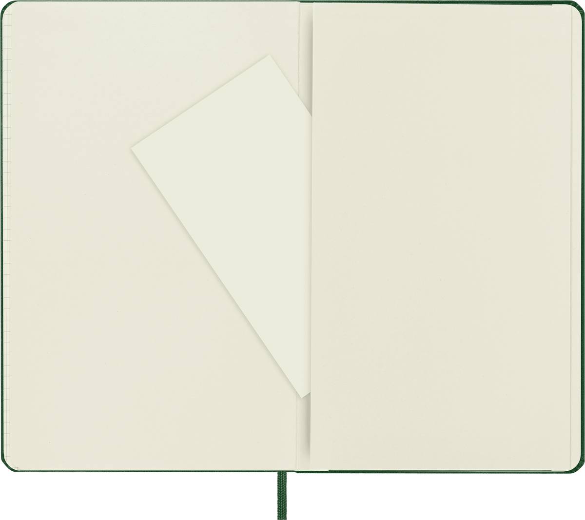 Moleskine Large Squared Hard Cover Notebook in Myrtle Green – detail
