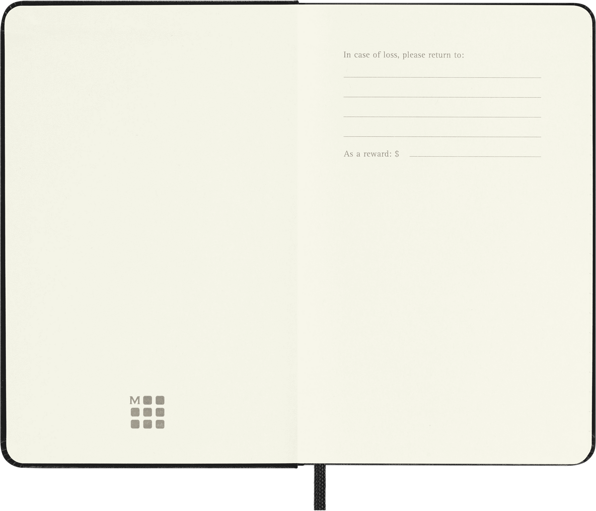 Moleskine Classic Pocket Hard Cover Notebook Black – alternative view