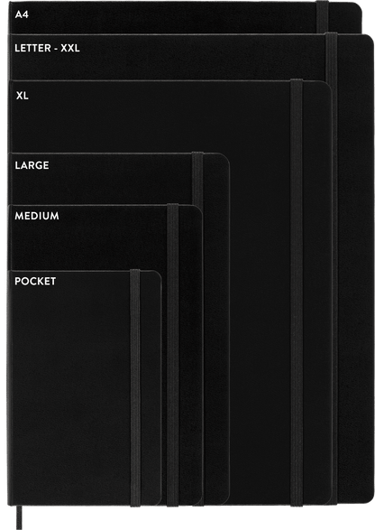 Moleskine Classic Pocket Hard Cover Notebook Black – expandable inner pocket