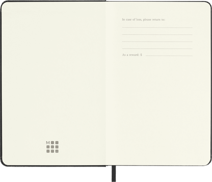 Moleskine Pocket Plain Hard Cover Notebook in Black – alternative view