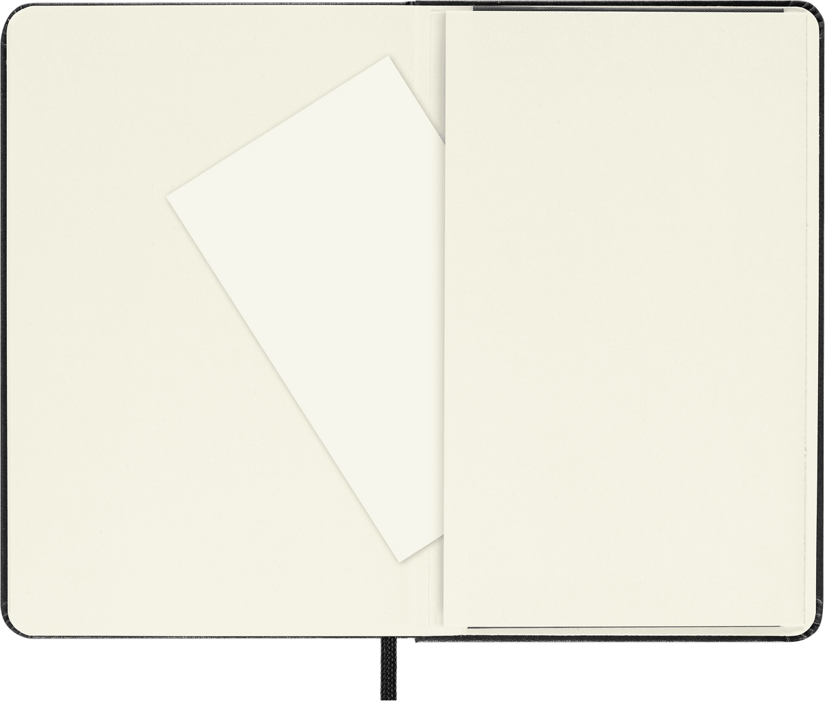 Moleskine Pocket Plain Hard Cover Notebook in Black – detail