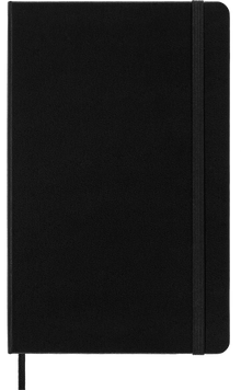 Moleskine Classic Notebook, Large, Ruled, Hard Cover in Black – front cover