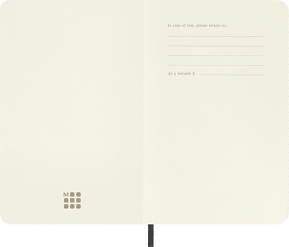 Moleskine Classic Pocket Squared Soft Cover Notebook in Black – view 2