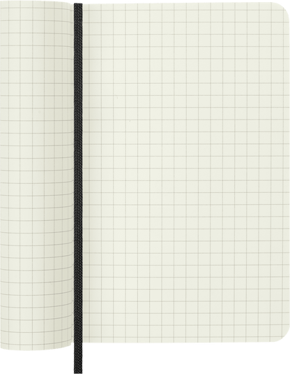 Moleskine Classic Pocket Squared Soft Cover Notebook in Black – view 3