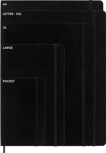 Moleskine Classic Pocket Squared Soft Cover Notebook in Black – view 6