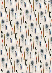 Feathers Gift Wrap Sheet