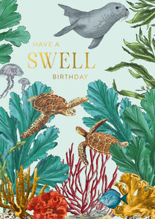 Have a Swell Birthday! Habitania Card