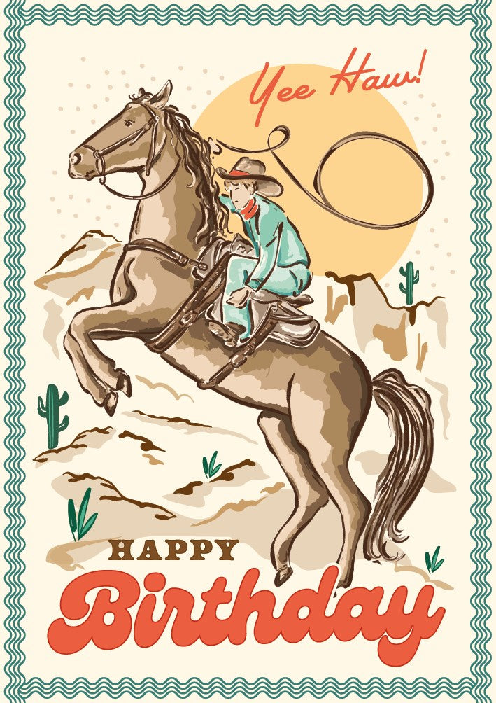 Yee Haw Happy Birthday Howdy! Card