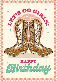Let's Go Girls! Howdy! Card