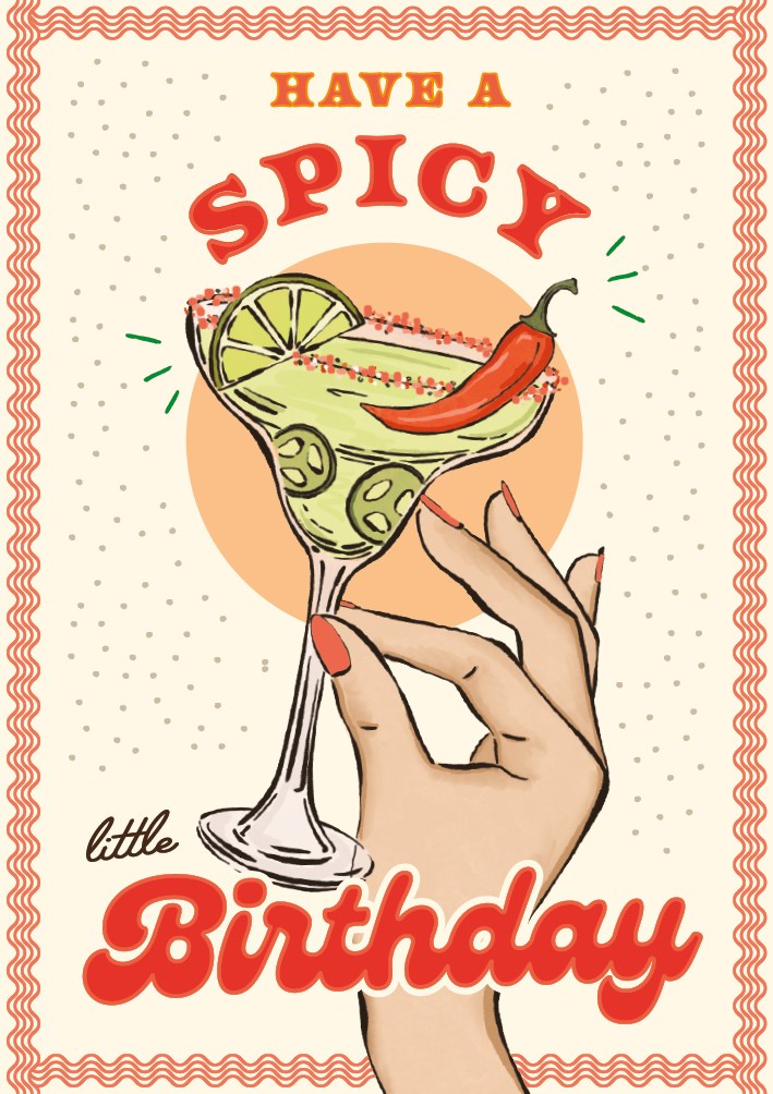 Spicy Little Birhtday Howdy! Card