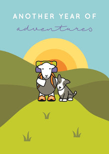 Sunset Herdy Card
