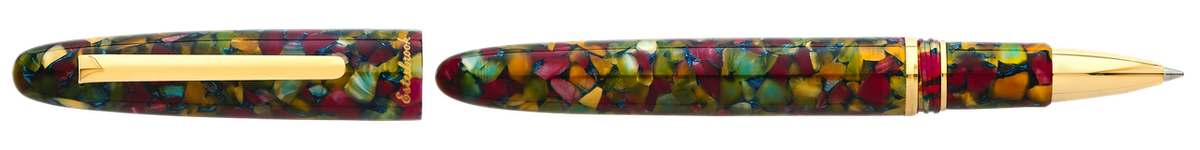 Esterbrook Estie Botanical Gardens rollerball pen with gold trim