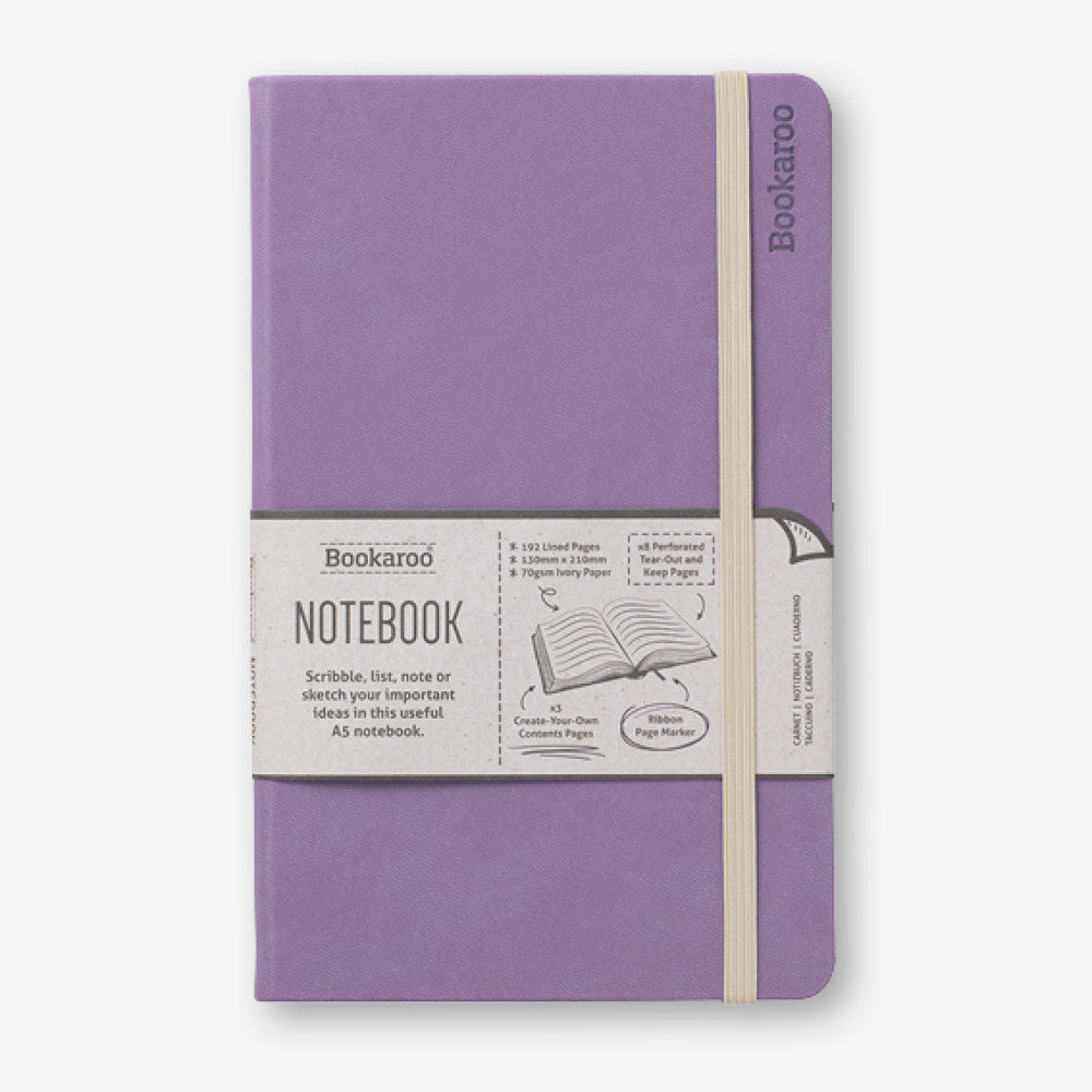 Bookaroo A5 Notebook - Aubergine