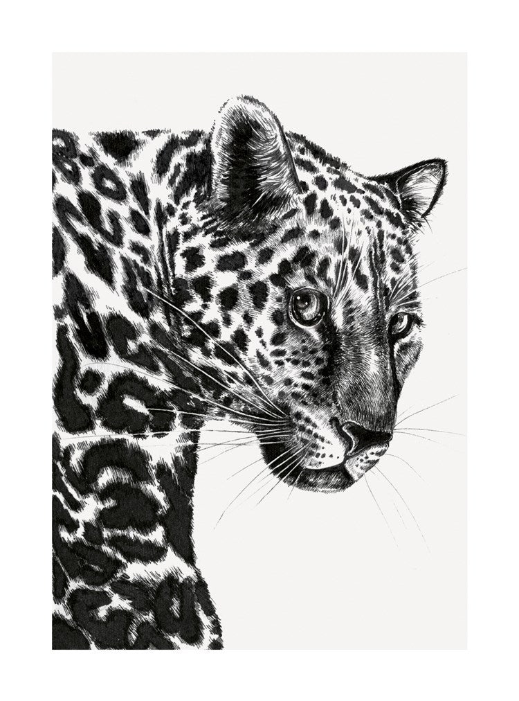 Leopard Ink & Shadow Card