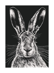 Wild Hare Ink & Shadow Card