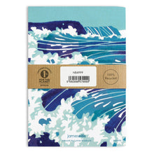 Three Bays Crashing Waves A6 Lined Notebook – view 2
