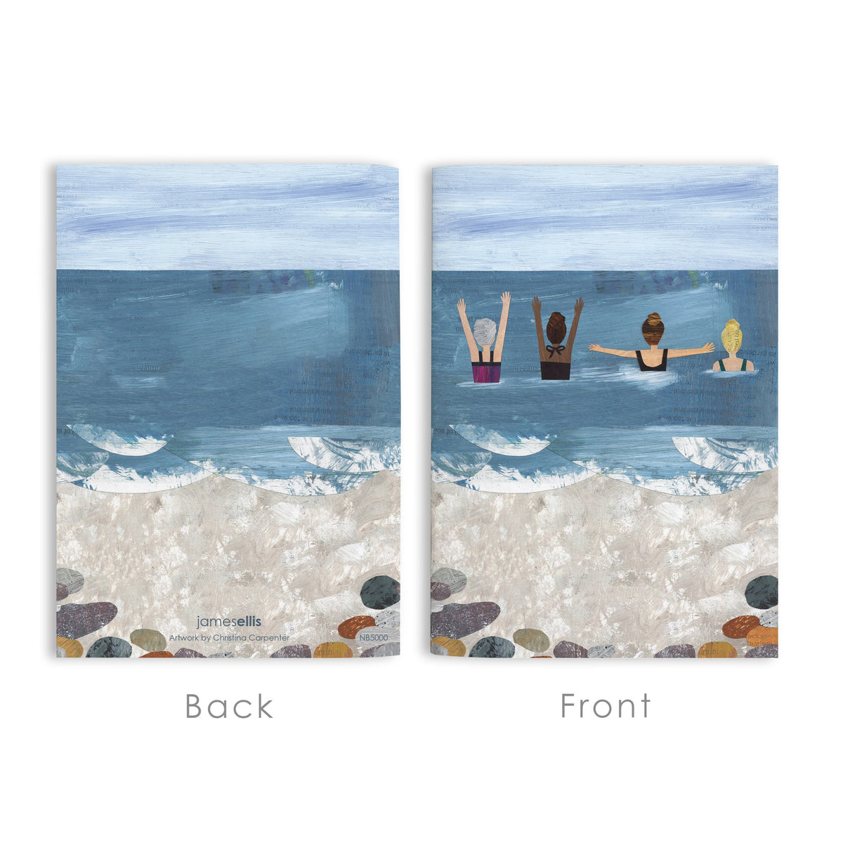 Wild Sea Swimmers A6 Lined Notebook – view 3