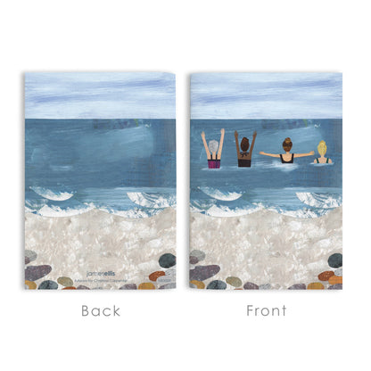 Wild Sea Swimmers A6 Lined Notebook – view 3