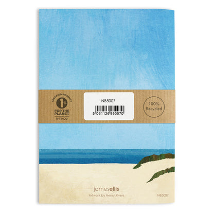 Campervan View Beach A6 Lined Notebook – view 2