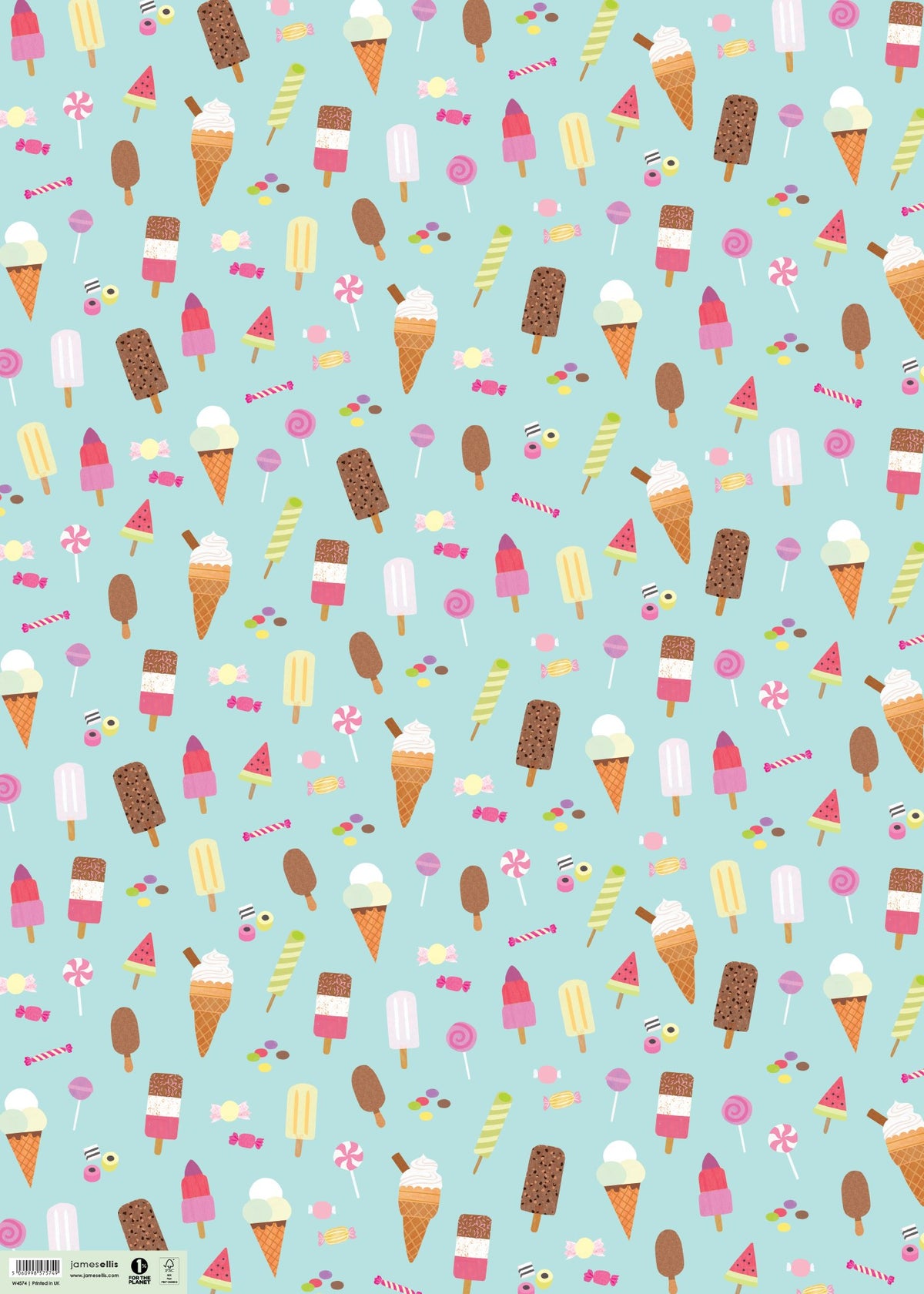 Ice Creams and Lollies Wrapping Paper – view 2