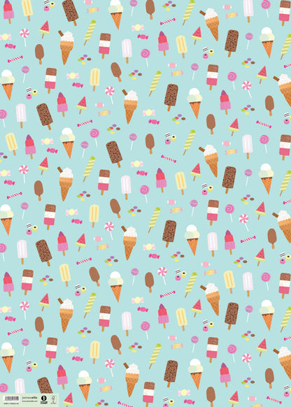 Ice Creams and Lollies Wrapping Paper – view 2