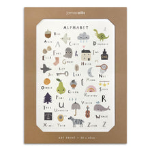Illustrated Alphabet art print: illustrated alphabet with pictures from Acorn to Zebra