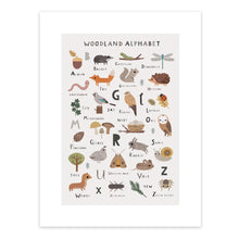 Woodland Alphabet Animals Art Print – 30 x 40 cm – view 2