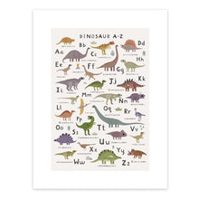 Dinosaur A-Z Alphabet Art Print – 30 x 40 cm – view 2
