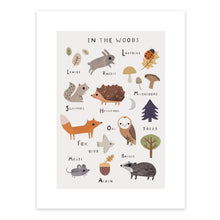 In the Woods Animals Art Print – 30 x 40 cm – view 2